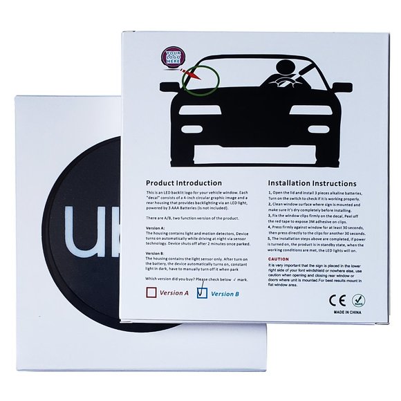 LED Sign Light for Rideshare Uber Drivers - Picture 2 of 3